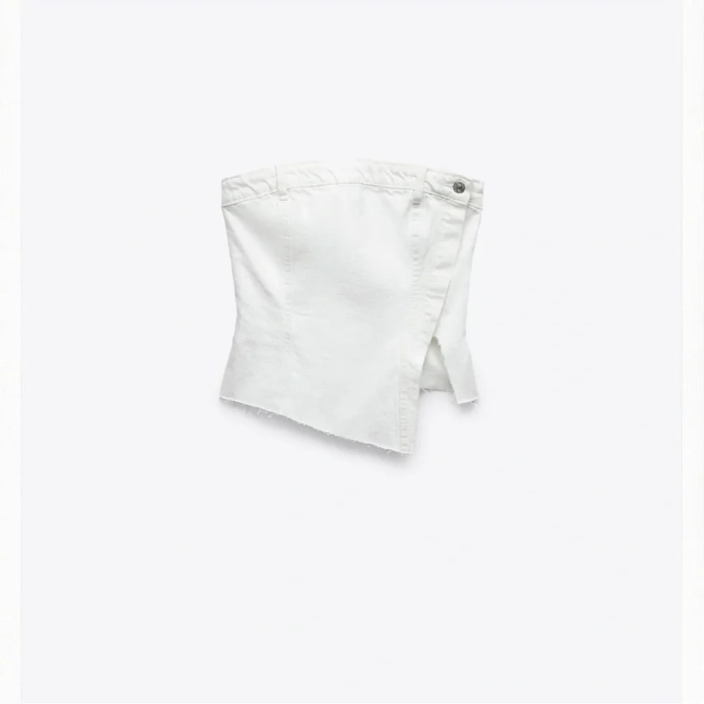 ZARA DENIM TRF CORSET TOP - Picture 7 of 7